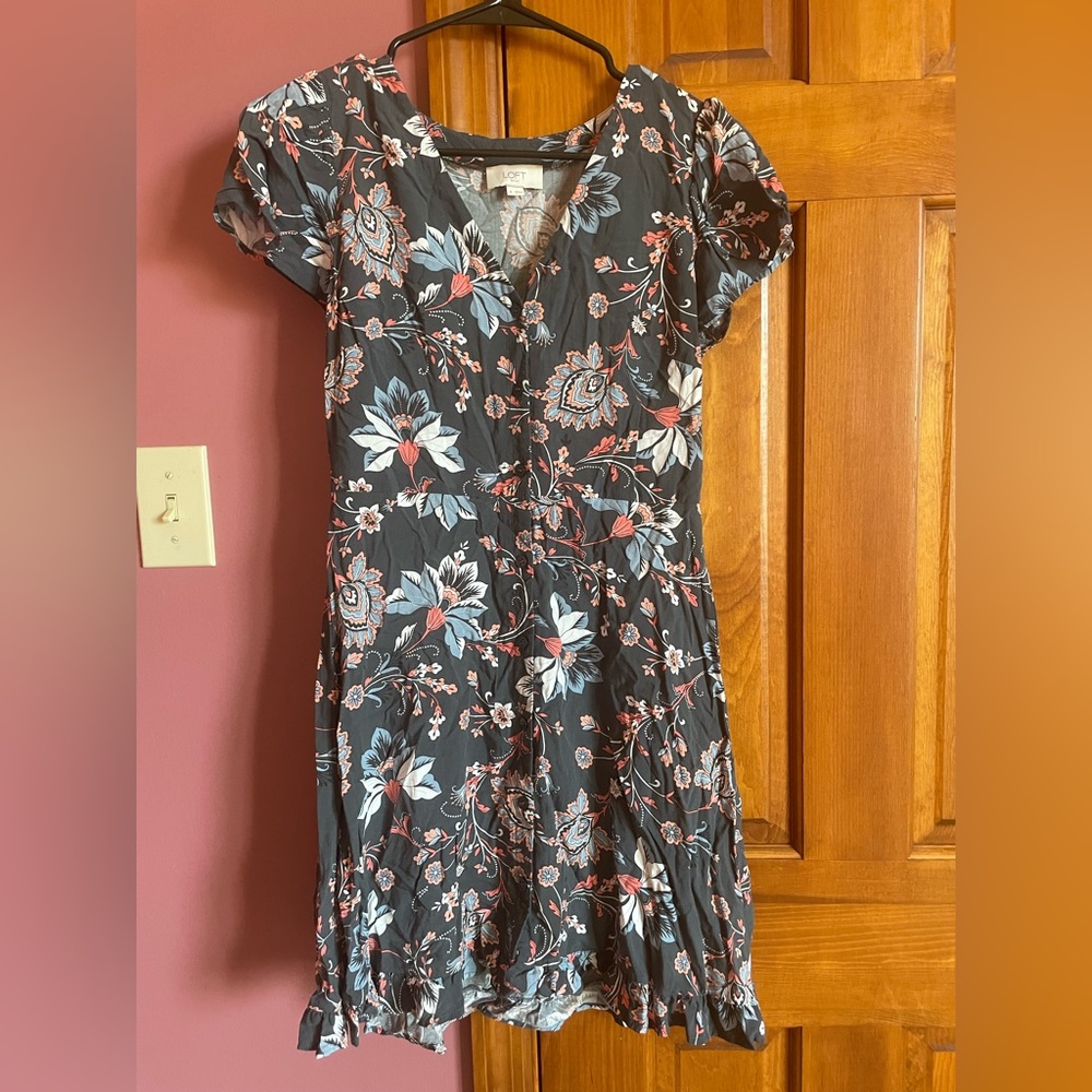 Loft Button-Up Dress